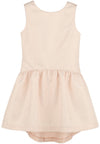 JACQUARD TWINKLE A LINE DRESS - PINK