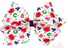 KING CONFETTI SCHOOL - THEMED PRINTED GROSGRAIN HAIR BOW