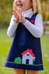 JILLIAN JUMPER SET - NANTUCKET NAVY WITH HOUSE APPLIQUE