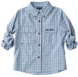 FOUNDERS FISHING SHIRT - ADRIATIC BLUE PLAID