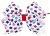 MEDIUM PATRIOTIC THEMED PRINT GROSGRAIN HAIR BOW