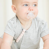 LIGHT PINK PACIFIER CLIP