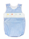 LULU BEBE SNOWBALL SMOCKED BOYS BUBBLE