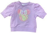 SHORTSLEEVE LAVENDER MINNIE SEQUIN SHIRT