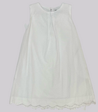 SCALLOP SWING DRESS - WHITE