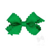 MINI SCALLOP EDGE BOW- GREEN