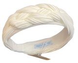 GIRL PLEATED GAUZE HEADBAND - WHITE