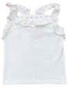 WHITE FRILL TANK