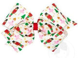 KING HOLIDAY - THEMED CHRISTMAS NUTCRACKER GROSGRAIN HAIR BOW