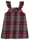 JULIA JUMPER (FLANNEL) - PARK LANE PLAID WITH RICHMOND RED HEART BUTTONS