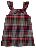 JULIA JUMPER (FLANNEL) - PARK LANE PLAID WITH RICHMOND RED HEART BUTTONS