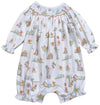 HONEY BEAR PIMA SMOCKED BUBBLE