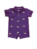 MARDI GRAS EMBROIDERED KINGCAKE SHORTALL