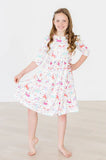 3/4 SLEEVE UNICORN WISH DRESS