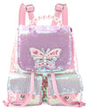 BUTTERFLY SEQUINS MINI FLAP BACKPACK