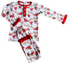 LONG SLEEVE GIRL SLEIGH PAJAMA SET