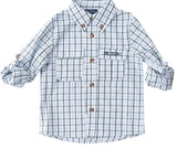 FOUNDERS FISHING SHIRT - GREEN AND BLUE PLAID