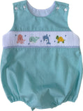 BOYS SEALIFE SMOCKED BUBBLE