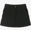 GIRLS BLACK DIAMOND- QUILTED SEQUIN SKIRT