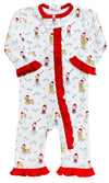 LA LUNA GIRLS SANTA PUPPY FOOTLESS