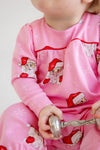 LONG SLEEVE PENNY'S PLAYSUIT DEAR SANTA ( HAMPTONS HOT PINK ) WITH RICHMOND RED