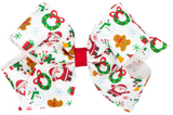 KING HOLIDAY MUTLI PRINTED GROSGRAIN HAIR BOW