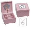 MUSICAL JEWLERY BOX AND NECKLACE INSIDE