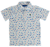 SHORT SLEEVE PERFORMANCE POLO - FISH