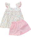 LULU BEBE BUTTERFLY ANNGEL SLEEVE SHORT SET