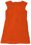 NATALY KNIT SHIFT DRESS - ORANGE