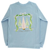 GIRLS LONG SLEEVE LOGO TEE - BOTTLE BRUSH ON BAYBERRY