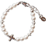 PEARL CROSS BRACELET FOR BAPTISM