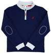 HAYWORD HALF - ZIP NANTUCKET NAVY WITH BUCKHEAD BLUE TRIM & RICHMOND RED STORK