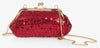 SEQUIN HANDBAG - RED