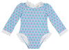 SARASOTA SURF SUIT - HOLLY HILLS HAND BLOCK WITH WORTH AVENUE WHITE