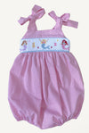 MERMAID SMOCKED BUBBLE WITH STRAPS