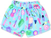 WAKE UP AND MAKEUP PLUSH SHORTS