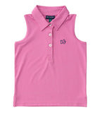 SLEEVELESS PRO PERFORMANCE POLO - FUCHSIA PINK