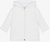 WHITE QUILTED CLASSIC JACQUARDS PRAM COAT - WHITE