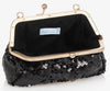 SEQUIN HANDBAG - BLACK