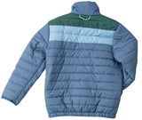 KIDS PUFFER JACKET IN BLUEFIN BLUE COLOR BLOCK