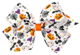 KING HALLWEEN - THEMED CHARACTERS PRINTED GROSGRAIN HAIR BOW