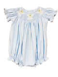 LULU BEBE EMMIE SMOCKED ANGEL BISHOP BUBBLE