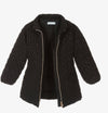 GIRLS BLACK DIAMOND- QUILTED SEQUIN COAT