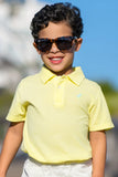 PRIM AND PROPER BEACH POLO - LAKE WORTH YELLOW