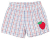 SHEFFIELD SHORTS WHITEHALL WINDOWPANE WITH RICHMOND RED APPLE APPLIQUE