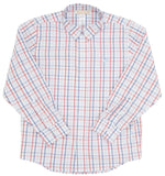 DEAN'S LIST DRESS SHIRT - WHITEHALL WINDOWPANE WITH BUCKHEAD BLUE