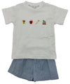 LULU BEBE BOYS BACK TO SCHOOL SHORT SET