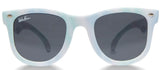 TIE DYE POLARIZED SUNGLASSES - BLUE AND GREEN