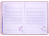 SLEEPOVER STARS FURRY LOCK AND KEY JOURNAL